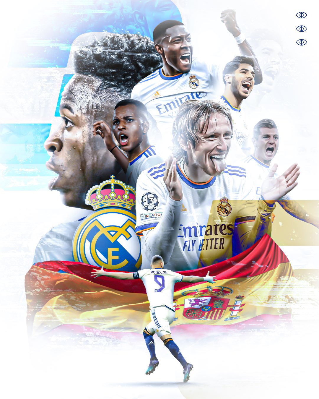 Real Madrid Champions League Silver Foil Poster Art Real Madrid Art, Real  Madrid Gift, Real Madrid Champions 